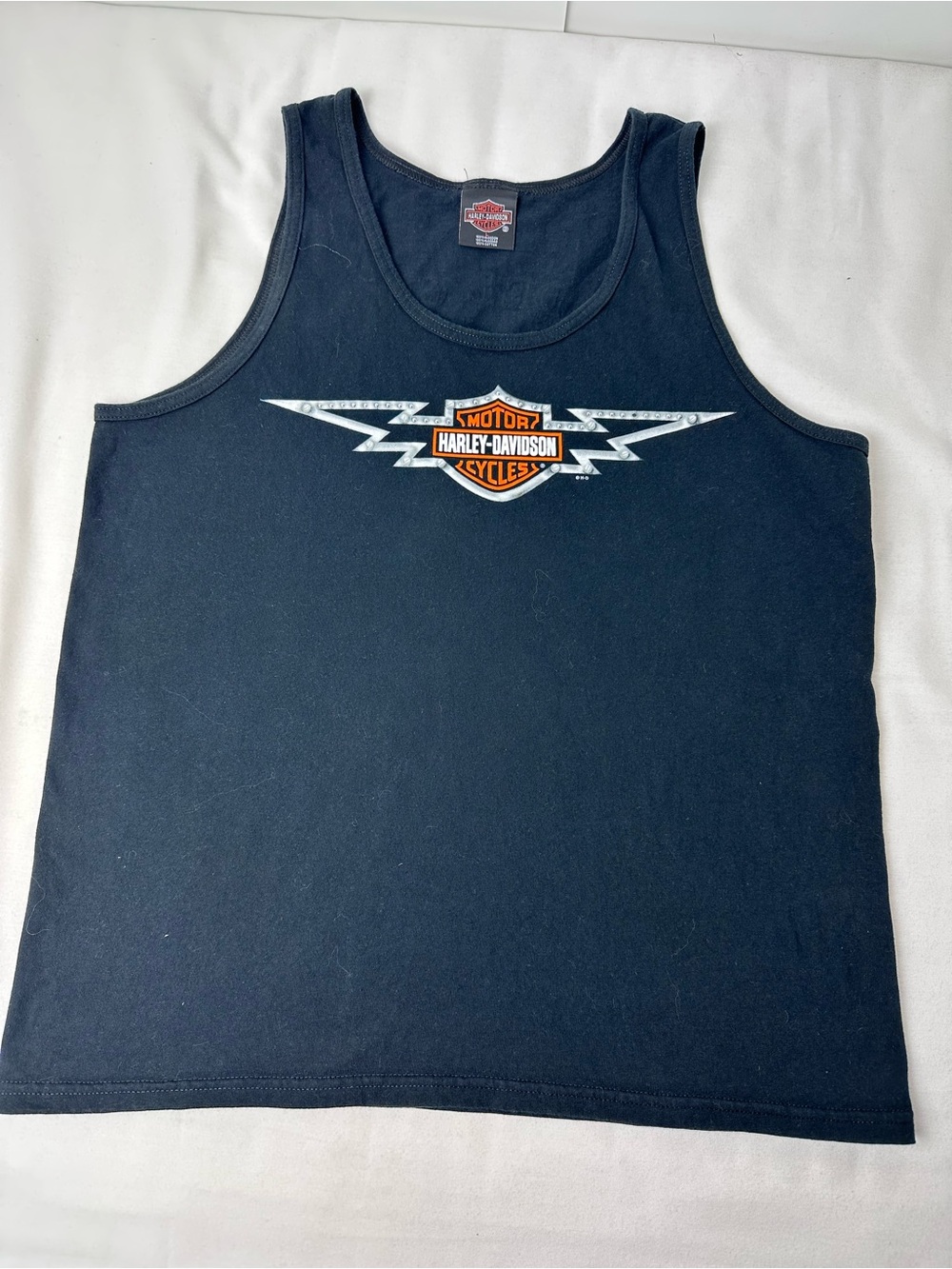 Men’s Harley Davidson Motorcycles Playa Del Carmen Black Tank Top Shirt Large